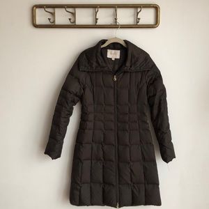 Laundry By Shelli Segal Brown Quilted Down Coat S